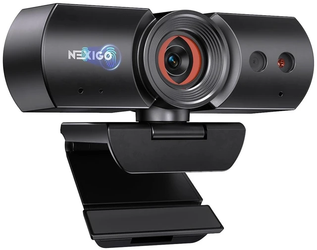 Alt view image 8 of 14 - HelloCam, 1080P Webcam with Windows Hello, True Privacy, Automatic Electronic Shutter, Computer Camera, Microphone, Facial Enhancement, HD USB Web Cam