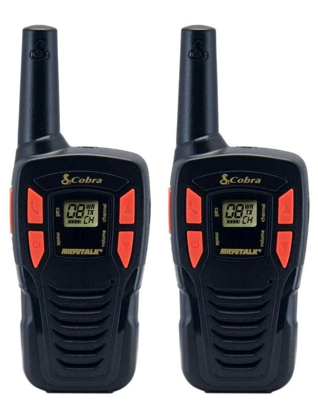 Alt view image 7 of 12 - ACXT145 Compact Walkie Talkies, Rechargeable, Lightweight, black | 22 Channels, Long Range 16-Mile Two-Way Radio Set (2-Pack)