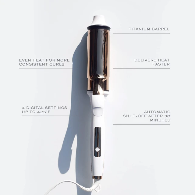 Alt view image 9 of 14 - Hair 2 Inch Titanium Curling Iron for Big Blowout Waves + Volume-2 Salon Professional Wide + Large Barrel Curling Iron - Auto Shut-Off - Smooth+Shiny Loose Waves for Medium to Thick Hair