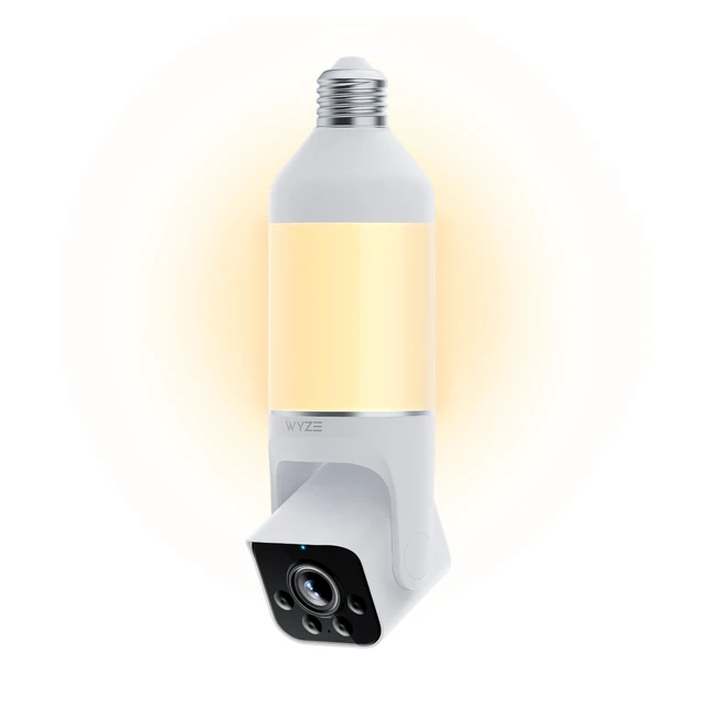 Alt view image 8 of 14 - Bulb Cam - 2K HD Smart Light Bulb Security Camera, E26 Socket | Color Night Vision, 800-Lumen Dimmable LED, 160° Wide View, Motion Detection & Siren, Works with Alexa & Google Assistant