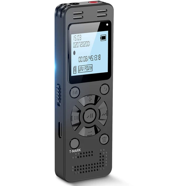 Alt view image 8 of 14 - 128GB Digital Voice Recorder for Lectures Meetings - 9296 Hours Voice Activated Recording Device Audio Recorder with Playback,Password