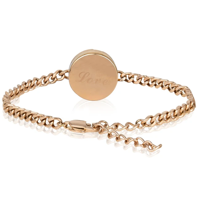 Alt view image 11 of 12 - Long Distance Touch Bracelets, Light up Remote Smart Matching Couples Bracelet for Couple Long Distance Relationship Girlfriend Boyfriend Xmas Valentine's Day Festival Gifts Black Gold Jewelry Set