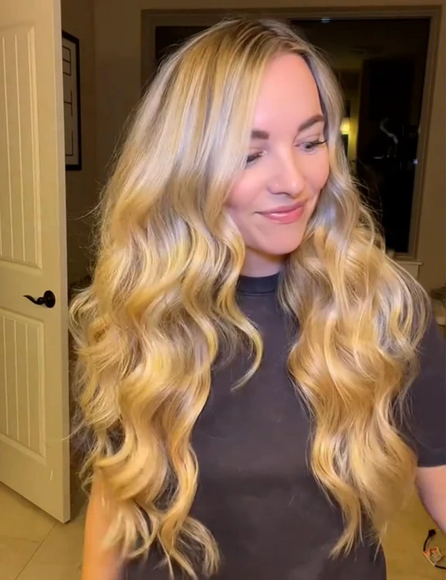 Alt view image 10 of 14 - 1 Inch Extra Long Hair Curling Iron with Ceramic Tourmaline Barrel, Professional Hair Curler up to 450°F with Dual Voltage for Worldwild Use, Hair Waving Style Tool for Girls&WomenBlack