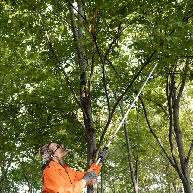 Alt view image 14 of 14 - 143010 Long Reach 3.5 ft (1.0m) Cut & Hold Bypass Pruner - Lightweight Aluminum, Rust-Resistant, Ergonomic Grip, 1/4" Max Cut - Ideal for Precision Gardening & Pruning