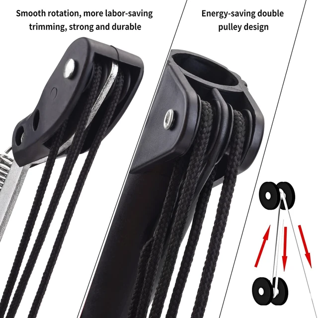 Alt view image 10 of 12 - Extendable Tree Pruner Saw Head Without Pole, Pruning Shears | High-Altitude Branches Trimmer, Harvester Clipper for Plant Twig Vine, Labor-saving 4 Wheels Garden Trimming Tool