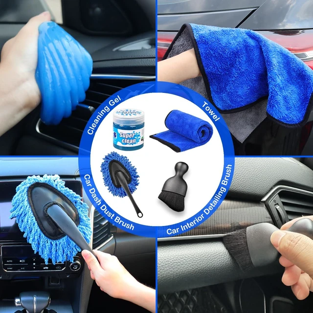 Alt view image 13 of 14 - 17pcs Car Detailing Kit Interior Cleaner, Car Interior Cleaning Kit with Handheld Car Vacuum, Car Detailing Brushes, Windshield Cleaning Tool, Car Cleaning Supplies, Car Accessories for Men, Women