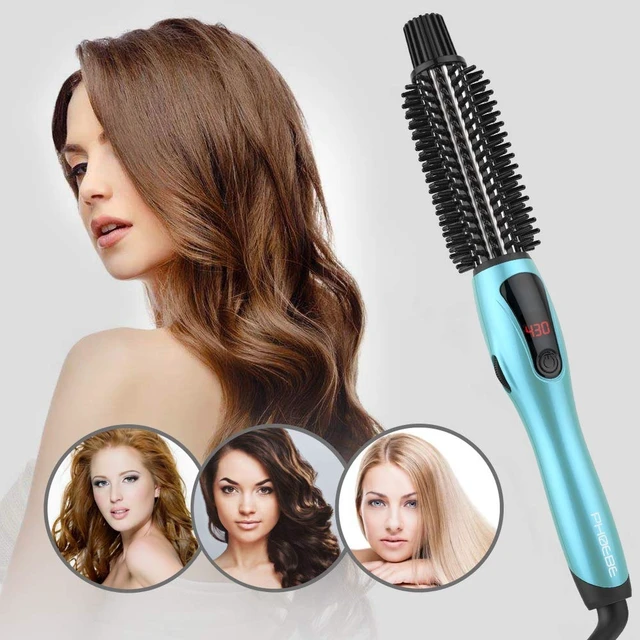 Alt view image 13 of 14 - Curling Iron, Dual Voltage Travel 1 Inch Ceramic Tourmaline Ionic Hair Curler Hot Brush, Professional Anti-Scald Instant Heat Up Curling Wands, Heated Styler for Long Hair