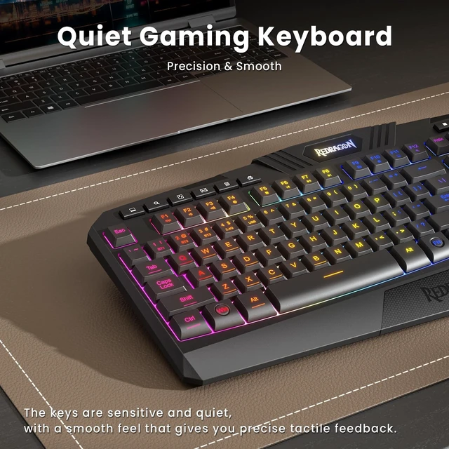 Alt view image 14 of 14 - S101M-KS Gaming Keyboard and Mouse Wireless with Tri-Mode, RGB Keyboard and 4800 DPI Gaming Mouse, 10 Independent Multimedia Keys for Wins, PC, Computer, Wireless S101 Ideal for Gamer