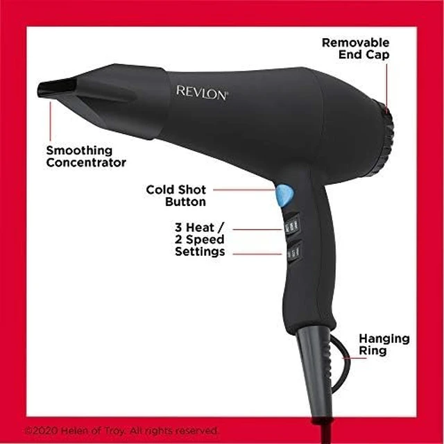 Alt view image 10 of 14 - 1875W Smooth Brilliance AC Motor Hair Dryer | Tourmaline Ionic Technology for Shiny, Smooth Hair, 3 Heat & 2 Speed Settings, Cool Shot, Concentrator