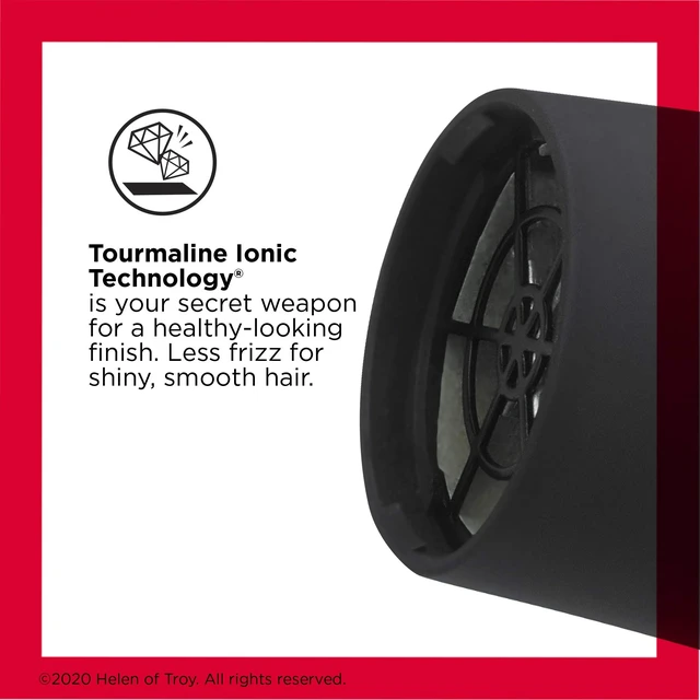 Alt view image 9 of 14 - 1875W Smooth Brilliance AC Motor Hair Dryer | Tourmaline Ionic Technology for Shiny, Smooth Hair, 3 Heat & 2 Speed Settings, Cool Shot, Concentrator
