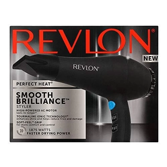 Alt view image 14 of 14 - 1875W Smooth Brilliance AC Motor Hair Dryer | Tourmaline Ionic Technology for Shiny, Smooth Hair, 3 Heat & 2 Speed Settings, Cool Shot, Concentrator