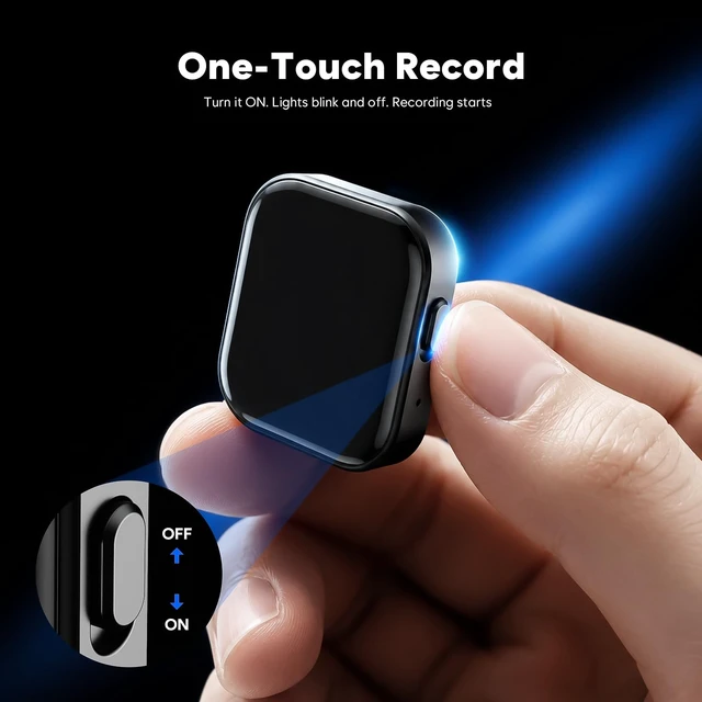 Alt view image 10 of 14 - 64GB(9800H) Magnetic Voice Recorder, Voice Activated & AI Noise Reduction | 100H Battery Portable Audio Recorder, MP3/WAV Dual-Format HD Recording Device, Type-C OTG Playback for Lecture,Meeting