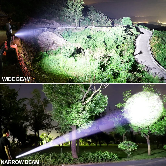 Alt view image 13 of 14 - Rechargeable LED Flashlights High Lumens, 99,000 Lumens Super Bright Flashlight with 5 Modes & Waterproof, Powerful Handheld Flashlight for Camping Emergencies