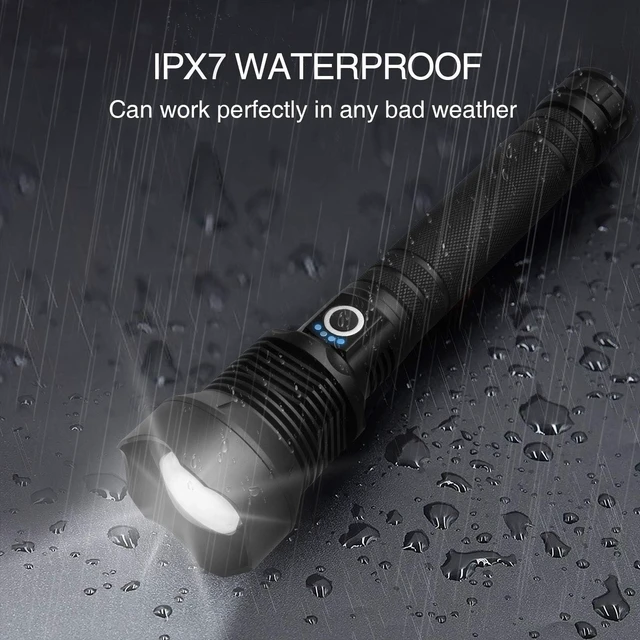 Alt view image 14 of 14 - Rechargeable LED Flashlights High Lumens, 99,000 Lumens Super Bright Flashlight with 5 Modes & Waterproof, Powerful Handheld Flashlight for Camping Emergencies