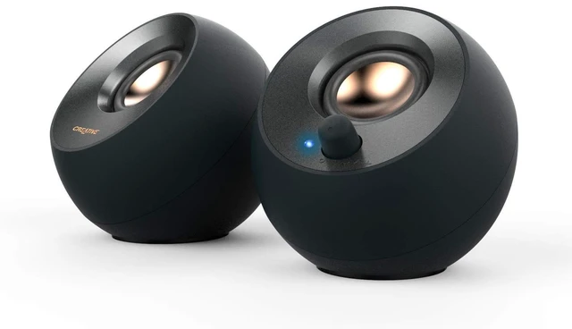 Alt view image 8 of 14 - 2.0 USB Desktop Stereo Speakers for PC/Laptop, Black | 2.0 desktop speakers, USB-Powered, Compact, Stereo, Desktop Speakers, PC Audio, Minimal Design, Laptop Speakers, Black