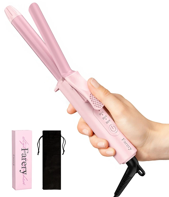 Alt view image 8 of 14 - Mini Curling Iron for Short Hair, 1/2 Inch Travel Size Curling Iron Dual Voltage 100-240V, Ceramic Mini Hair Curler with 3 Adjustable Temp, Auto-Off, Infused Keratin&Argan Oil, with Storage Bag