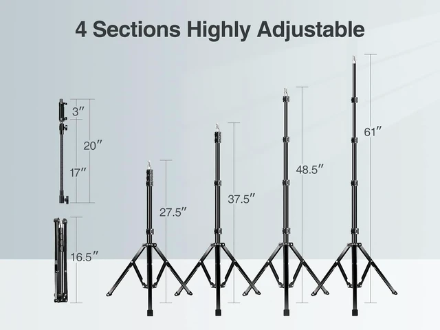 Alt view image 10 of 14 - 81" Tall Tripod Stand for iPhone with 17in Adjustable Gooseneck | Phone Tripod with Remote for Video Recording, Heavy Duty Aluminum Tripod for iPhone 17 Pro Max / 17 Pro, Android Phone