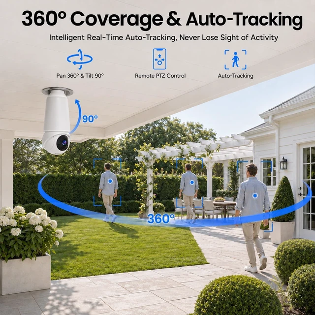 Alt view image 13 of 14 - Light Bulb Security Camera, 5G&2.4GHz WiFi Light Bulb Cameras Wireless Outdoor Indoor, 2 in 1 Lightbulb Camera for Home Security, 2K HD Color Night Vision, Smart AI Motion Detection, 911 Emergency