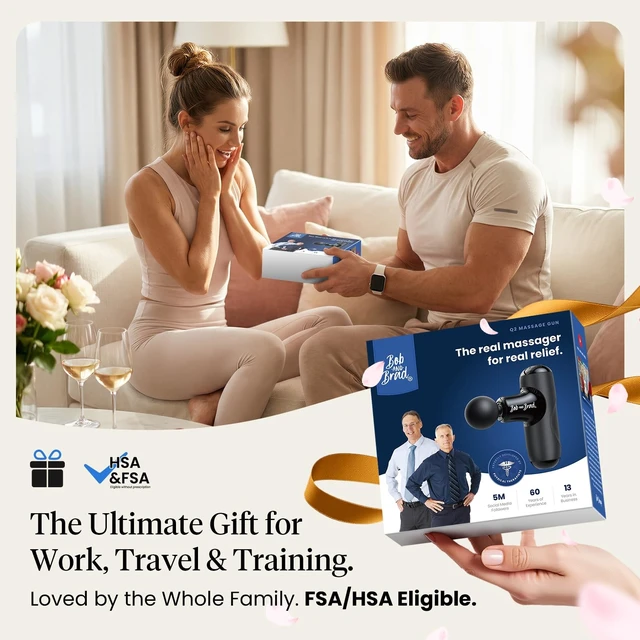 Alt view image 14 of 14 - Q2 Mini Massage Gun, Pocket-Sized Deep Tissue Massager Gun, Portable Percussion Muscle Massager Gun, Ultra Small & Quiet Muscle Massage Gun for Muscle Recovery with Carry Case