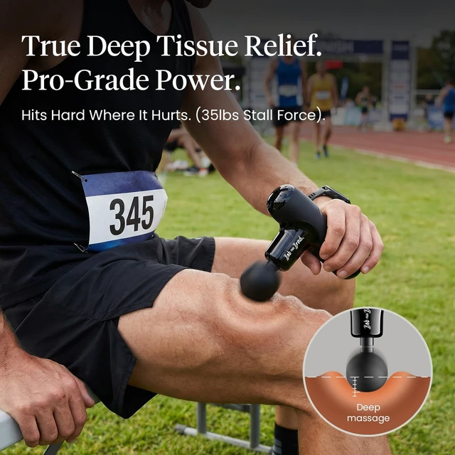 Alt view image 11 of 14 - Q2 Mini Massage Gun, Pocket-Sized Deep Tissue Massager Gun, Portable Percussion Muscle Massager Gun, Ultra Small & Quiet Muscle Massage Gun for Muscle Recovery with Carry Case