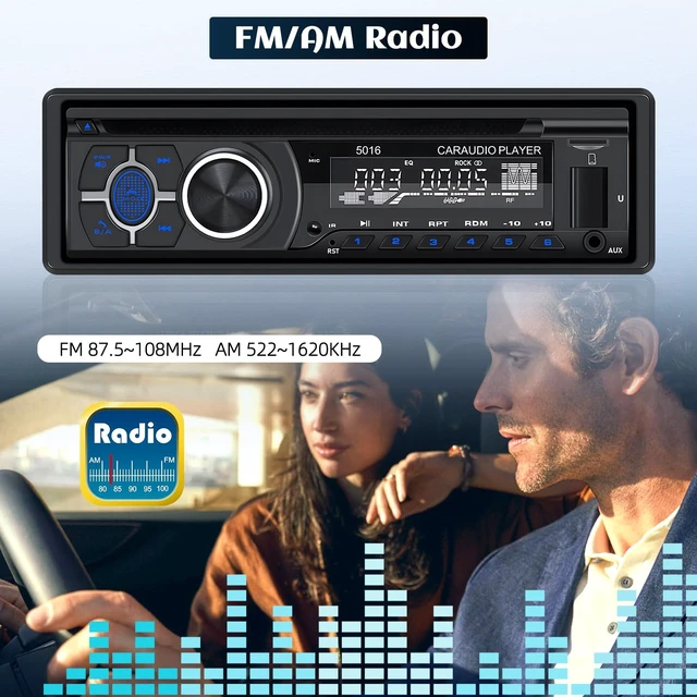 Alt view image 11 of 14 - Single Din Car Radio CD Player,Car DVD Player with Bluetooth Hands-Free Calling Car Stereo MP3 Car Player Car Audio Receivers with AM/FM Radio,VCD,DVD,USB/SD Card/AUX-in MP3