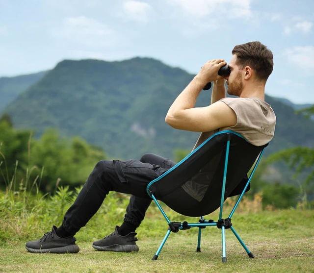 Alt view image 13 of 14 - Lightweight Folding Camping Chair, Portable Foldable Compact for Outdoor Camp, Travel, Beach, Picnic, Festival, Hiking, Backpacking, Supports 330Lbs (Blue)