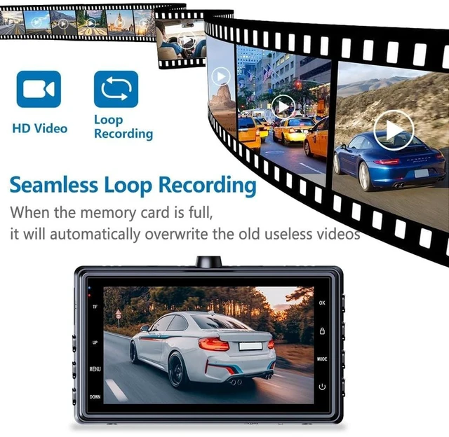 Alt view image 14 of 14 - X18 4K Dash Cam Front and Rear, STARVIS 2 Sensor, Free 64GB Card | 4K+1080P Dual Dash Camera for Cars, 5.8GHz WiFi Up to 20MB/s, WDR Night Vision, 3" IPS, G-Sensor, 24H Parking Mode