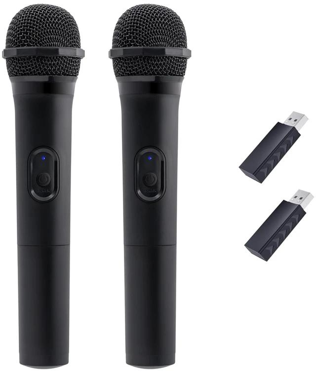 Alt view image 8 of 14 - 2 Pack Wireless USB Gaming Microphone Compatible with Xbox Series X/S, PS5, Switch OLED, NS Switch/Switch2, PC, PS4, PS3, PS2, Xbox One X/S, Xbox One, Xbox 360, Wii