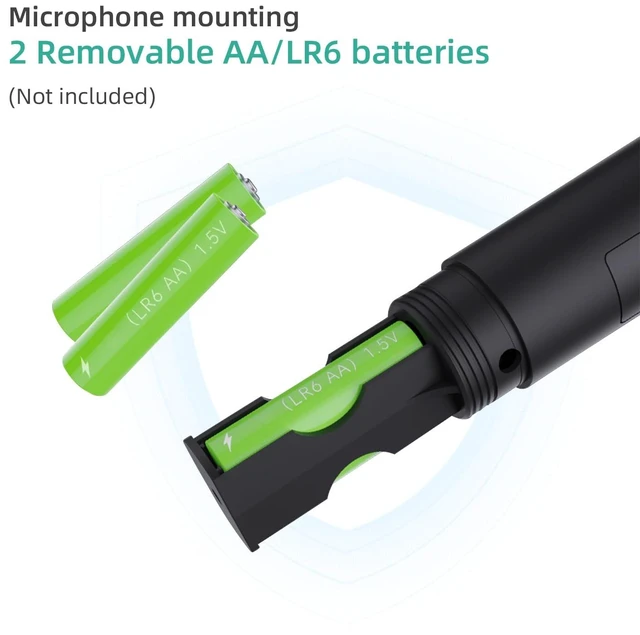 Alt view image 14 of 14 - 2 Pack Wireless USB Gaming Microphone Compatible with Xbox Series X/S, PS5, Switch OLED, NS Switch/Switch2, PC, PS4, PS3, PS2, Xbox One X/S, Xbox One, Xbox 360, Wii