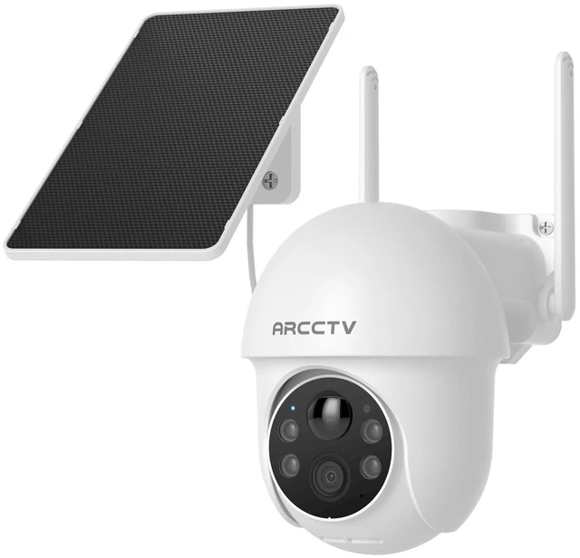 Alt view image 8 of 14 - Solar Security Cameras Wireless Outdoor 4MP 2.5K HD | 2.4G/5G Dual Band WiFi, 360° View, Battery Powered, Night Vision, 2-Way Audio, PIR Motion Sensor, SD/Cloud Storage