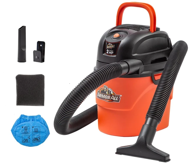 Alt view image 8 of 14 - ® AA155 1.5-Gallon 2 Peak HP Portable Wet/Dry Vacuum, Orange