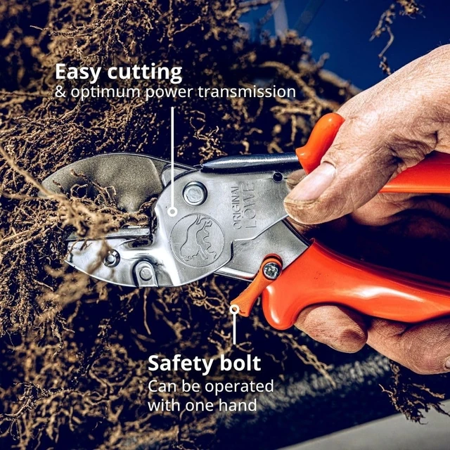Alt view image 9 of 12 - Professional Anvil Pruner Garden Tools 1.104 | Robust & Sharp Hedge Trimmer | Use As Pruners, Garden Shears, Heavy Duty Handheld, Pruning Shears for Gardening | Made in Germany