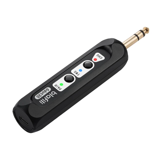 Alt view image 8 of 14 - 6dot35 Bluetooth Receiver with 1/4" TRS 6.35mm Output for Mixers | For PA/DJ/Amps, aptX HD & Low Latency, AAC/SBC, TWS Stereo Requires 2 Units, 10+ Hour Rechargeable Battery