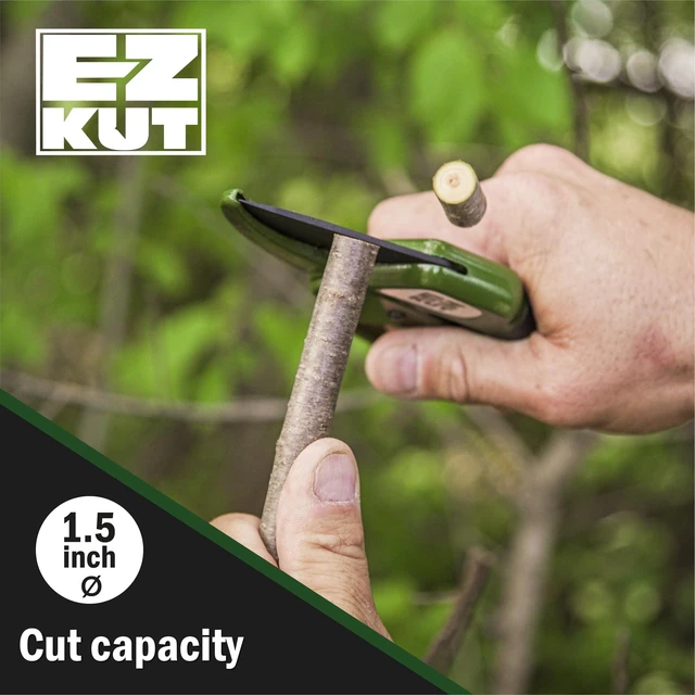 Alt view image 11 of 14 - Heavy Duty Pruning Shears Green - with Ratcheting Action Great Garden Hand Tool Clippers Gardening pruners arthritis tools Ratcheting Anvil Hand Pruner Pruning Shears Heavy Duty Since 1988