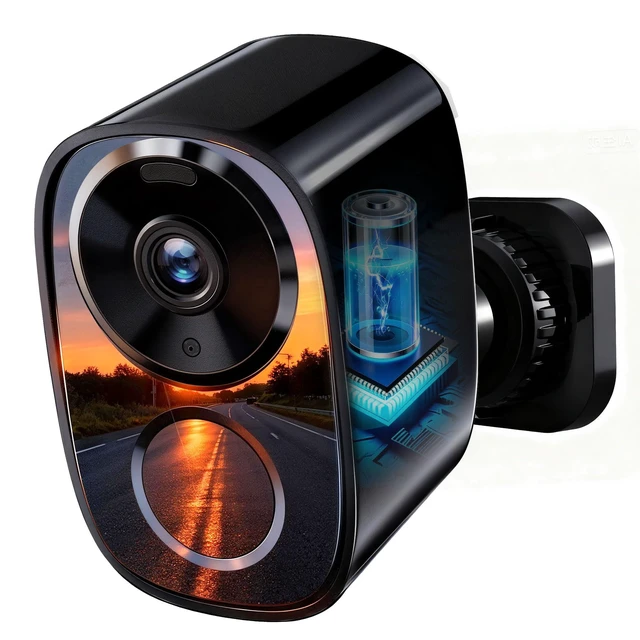 Alt view image 8 of 14 - 2026 Enhanced 2K UHD Security Cameras Wireless Outdoor Free Cloud & SD Storage, Dual-Band WiFi 2.4G/5G, Full-Color Night Vision, 6-Month Battery, Motion Alerts, IP66 Weatherproof, 2-Way Talk