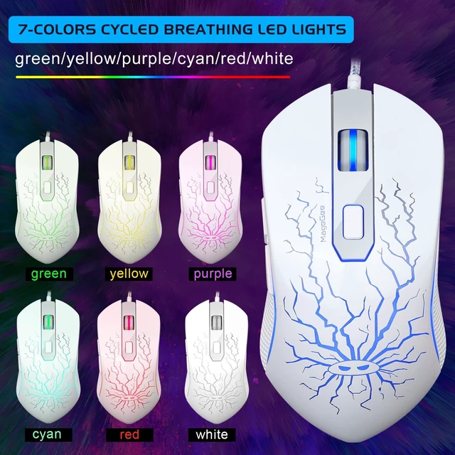 Alt view image 13 of 14 - Gaming Keyboard and Mouse Combo, K1 RGB LED Backlit Keyboard with 104 Key for PC/Laptop(White)