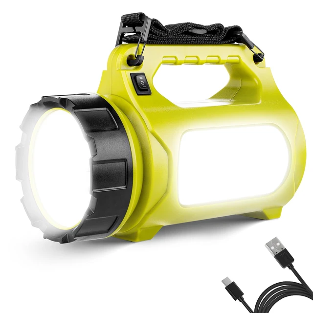 Alt view image 8 of 14 - LE Rechargeable LED Lantern, Camping Essentials, 1000LM, 5 Light Modes, IPX4 Waterproof, 3600mAh, Lantern Flashlight for Hurricane Emergency, Hiking, Home and More, USB Cable Included