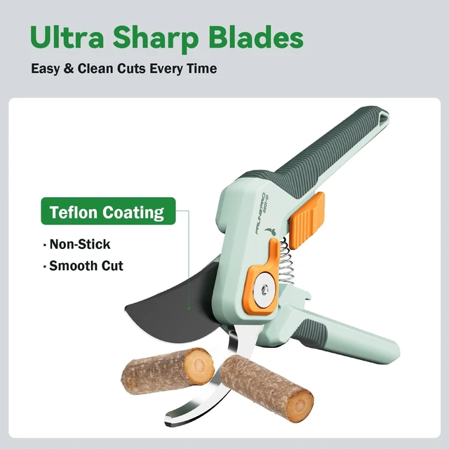 Alt view image 10 of 14 - Pruning Shears Gardening Scissors Set Professional Hand Pruner Sharp Stainless Steel Blade Garden Scissors Plant Flower Garden Clipper