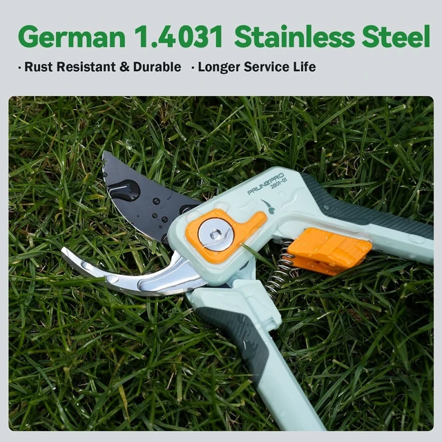 Alt view image 9 of 14 - Pruning Shears Gardening Scissors Set Professional Hand Pruner Sharp Stainless Steel Blade Garden Scissors Plant Flower Garden Clipper