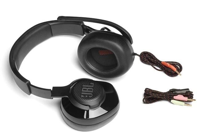Alt view image 11 of 14 - Quantum 200 - Wired over-ear gaming headset with Voice focus directional flip-up mic and memory foam ear cushions (Black)