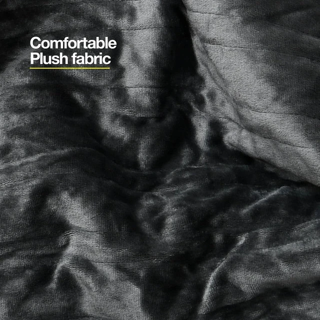 Alt view image 10 of 14 - Heated Blanket, Machine Washable Extremely Soft & Comfortable Electric Blanket Throw Fast Heating with Hand Controller 10 Heating Settings & auto Shut-Off (Gray, 50 x 60)