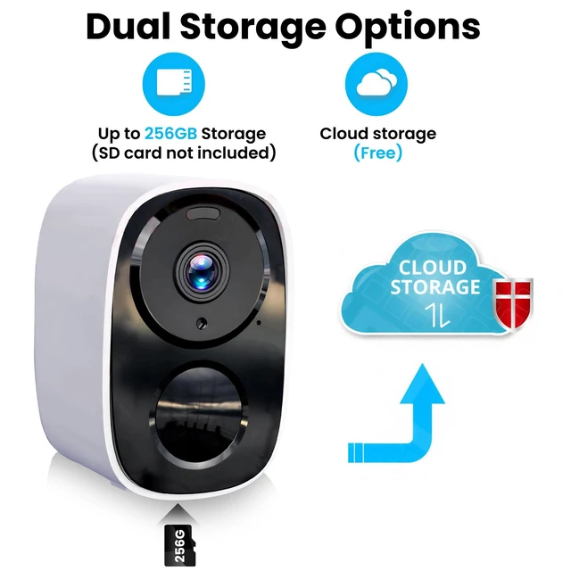 Alt view image 10 of 14 - 2026 Upgraded 2K Security Cameras Wireless Outdoor (2 Pack), Free Cloud Storage, Long Battery Life, AI Motion Detection, Spotlight & Siren, Waterproof, WiFi Surveillance Outdoor Camera with 2-Way Talk