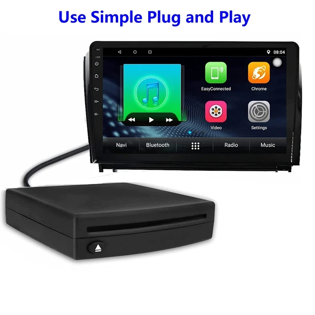 Alt view image 11 of 14 - External USB Car Universal CD Player,Vehicle CD Player for Car via USB Radio Connection Portable CD Player for Car Android Navigation with USB Port-Plug and Play