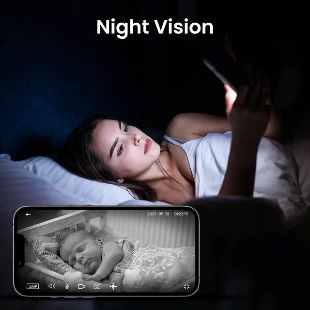 Alt view image 11 of 14 - 2K Home Security Cameras Indoor with 2.4GHz Wi-Fi & Siren, D1 4Pack | 360° Auto Tracking for Pets/Nanny/Baby/Dog, 2-Way Audio, 24/7 SD Card Storage, Cloud Storage, Works with Alexa & Google Home