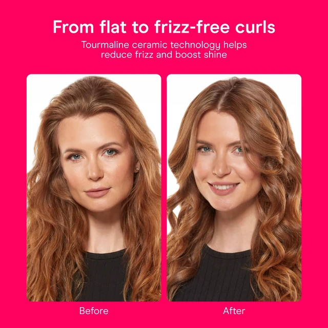 Alt view image 10 of 14 - Curling Iron, Adjustable Heat, 1.75" Ceramic Barrel | Clamp curling iron for loose curls and beach waves on medium to long hair, 30-second power up, 5 heat settings to 400°F