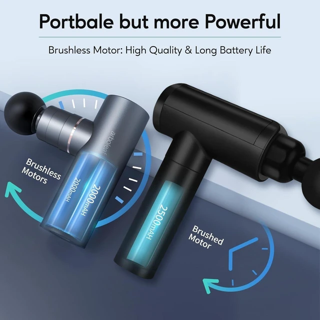 Alt view image 10 of 12 - Mini Massage Gun Deep Tissue, Portable Percussion Muscle Massager | Small Yet Powerful Full-Metal Design with a Quiet Brushless Motor for Deep Muscle Relief at Home, the Gym, or While Traveling