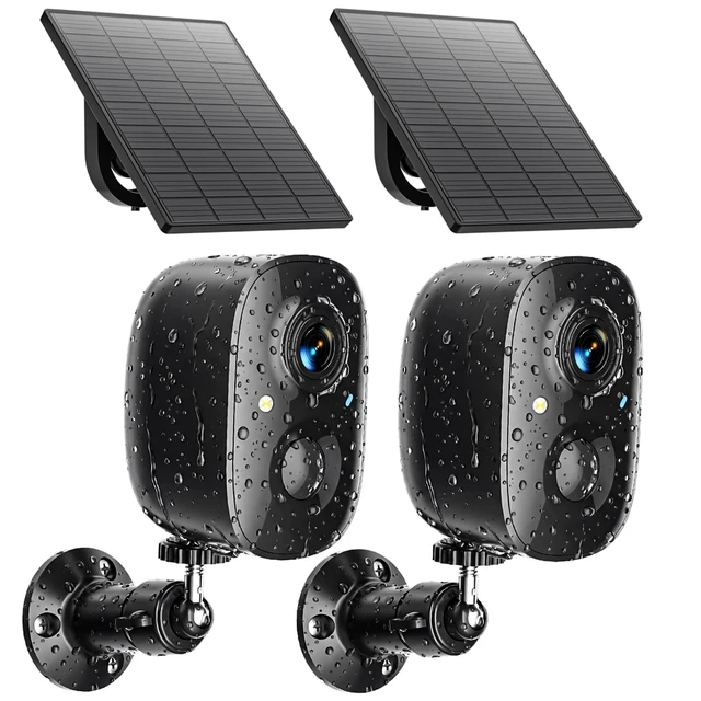 Alt view image 8 of 14 - 2K Wireless Security Cameras Solar Powered Outdoor Cameras | AI Motion Detection,Siren Alarm,Spotlight Color Night Vision,2-Way Audio,SD/Cloud Storage