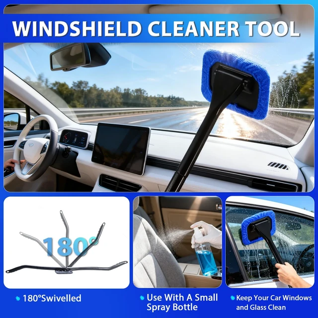 Alt view image 10 of 14 - Car Cleaning Kit with Vacuum,Deep Cleaning for Interior Detailing | 7600PA High Power Corded Handheld Vacuum,Windshield Cleaner Tool,Detailing Brush Set,Storage Bag,17Pcs Blue Car Accessories