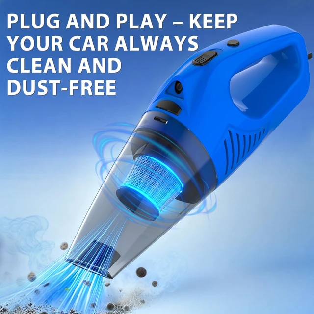 Alt view image 14 of 14 - Car Cleaning Kit with Vacuum,Deep Cleaning for Interior Detailing | 7600PA High Power Corded Handheld Vacuum,Windshield Cleaner Tool,Detailing Brush Set,Storage Bag,17Pcs Blue Car Accessories