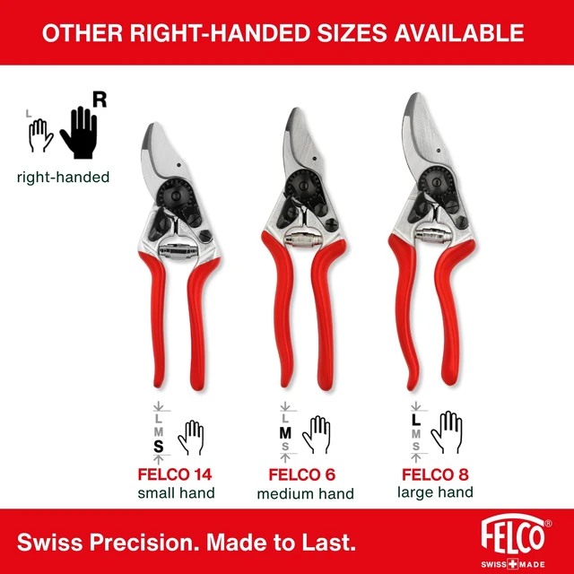 Alt view image 11 of 12 - F5 Pruning Shears 8.9" All Steel Large Swiss-Made Garden Clippers| Hand Pruners for Garden & Landscape | Garden Tool Cutter with Precision Bypass Blade, Forged Aluminum Body, Replaceable Parts